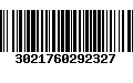 Código de Barras 3021760292327