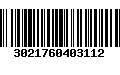 Código de Barras 3021760403112