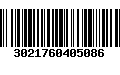 Código de Barras 3021760405086