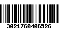 Código de Barras 3021760406526