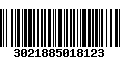 Código de Barras 3021885018123