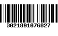 Código de Barras 3021891076827