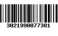 Código de Barras 3021990077381