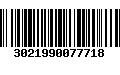 Código de Barras 3021990077718