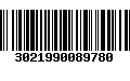 Código de Barras 3021990089780