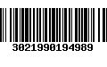 Código de Barras 3021990194989