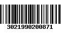 Código de Barras 3021990200871