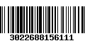 Código de Barras 3022688156111