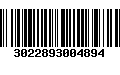 Código de Barras 3022893004894