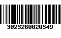 Código de Barras 3023260020349