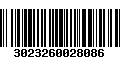 Código de Barras 3023260028086