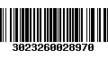 Código de Barras 3023260028970