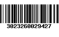 Código de Barras 3023260029427