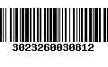 Código de Barras 3023260030812