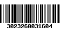 Código de Barras 3023260031604