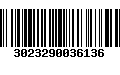 Código de Barras 3023290036136