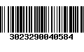 Código de Barras 3023290040584