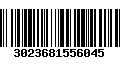 Código de Barras 3023681556045