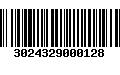 Código de Barras 3024329000128