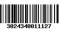 Código de Barras 3024340011127