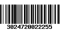 Código de Barras 3024720022255