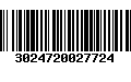 Código de Barras 3024720027724