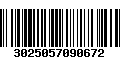 Código de Barras 3025057090672