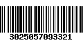 Código de Barras 3025057093321