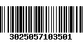 Código de Barras 3025057103501