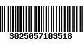 Código de Barras 3025057103518