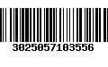 Código de Barras 3025057103556