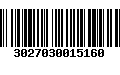 Código de Barras 3027030015160