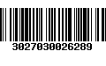 Código de Barras 3027030026289