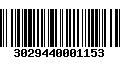 Código de Barras 3029440001153