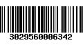 Código de Barras 3029560006342