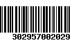 Código de Barras 302957002029