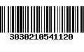 Código de Barras 3030210541120