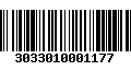 Código de Barras 3033010001177