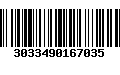 Código de Barras 3033490167035