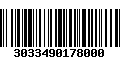 Código de Barras 3033490178000