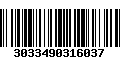 Código de Barras 3033490316037