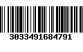 Código de Barras 3033491684791