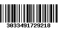 Código de Barras 3033491729218