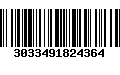 Código de Barras 3033491824364