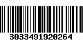 Código de Barras 3033491920264