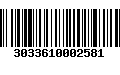 Código de Barras 3033610002581