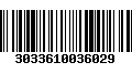 Código de Barras 3033610036029