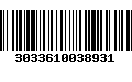 Código de Barras 3033610038931