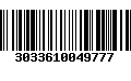 Código de Barras 3033610049777