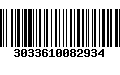 Código de Barras 3033610082934